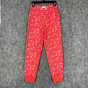 Eddie Bauer‎ Girls Large Pajama Bottom Red Sleepwear Pants Jogger Sleepwear